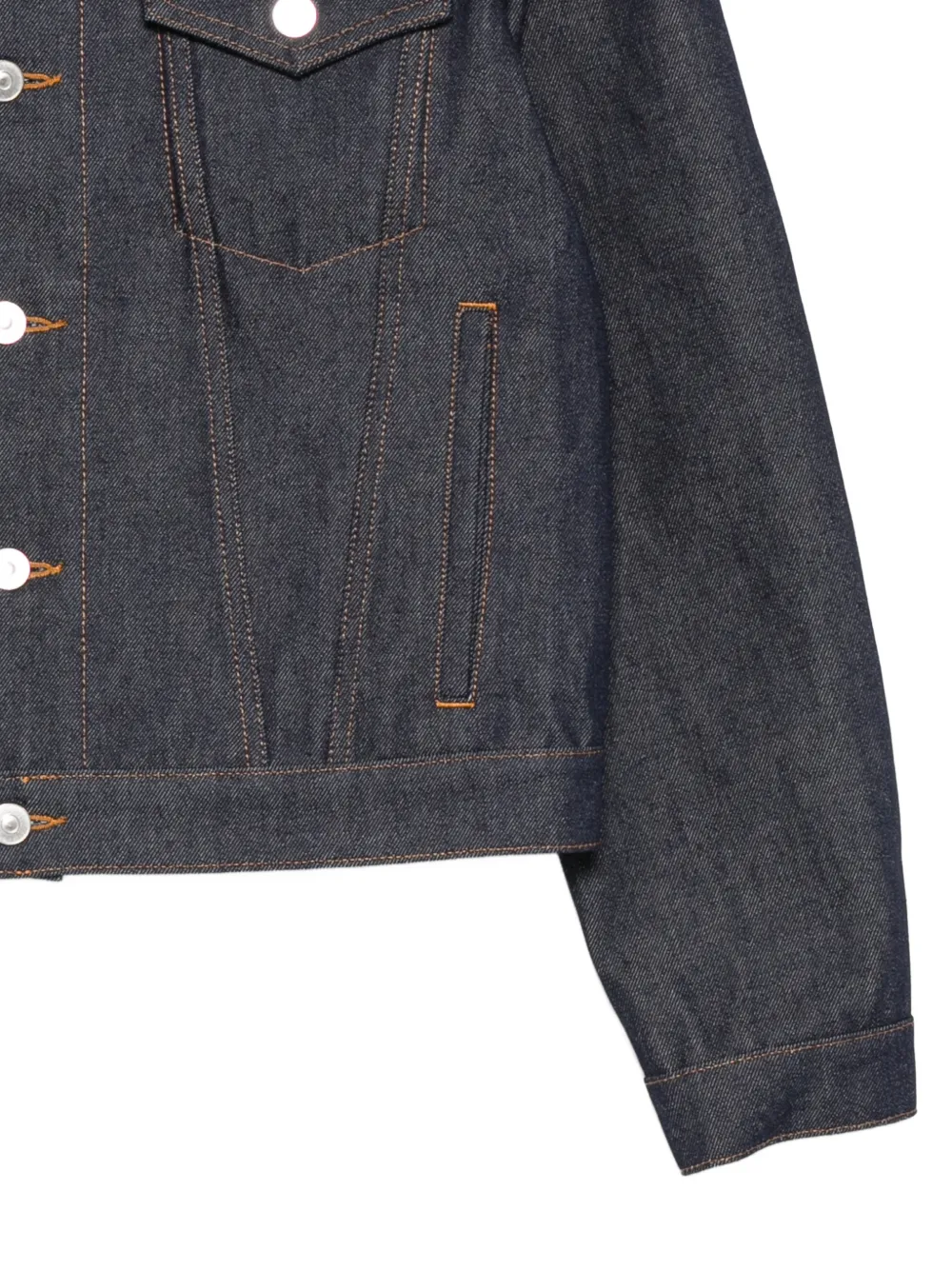 Husbands Button-up denim jack Blauw