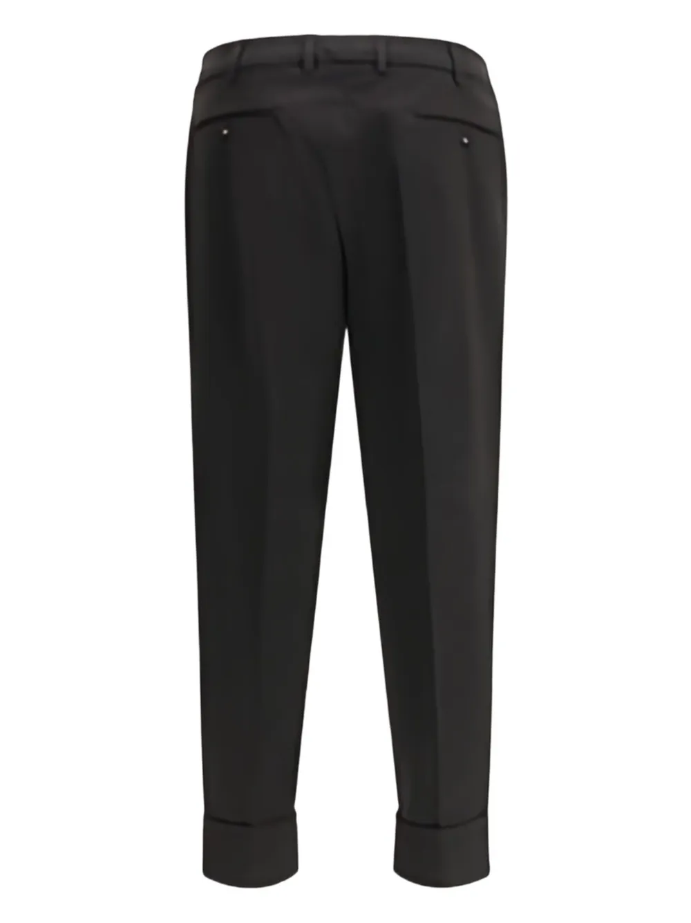 Cruna Belt-loops Trousers In Black