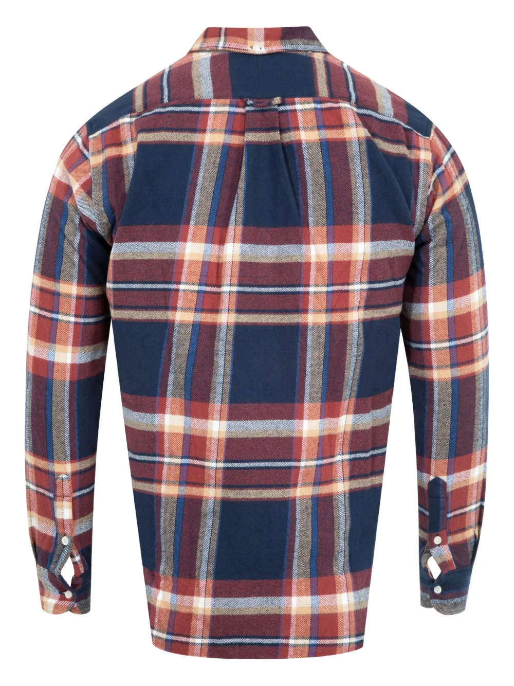 Gitman Bros Winter Madras geruit overhemd - Blauw