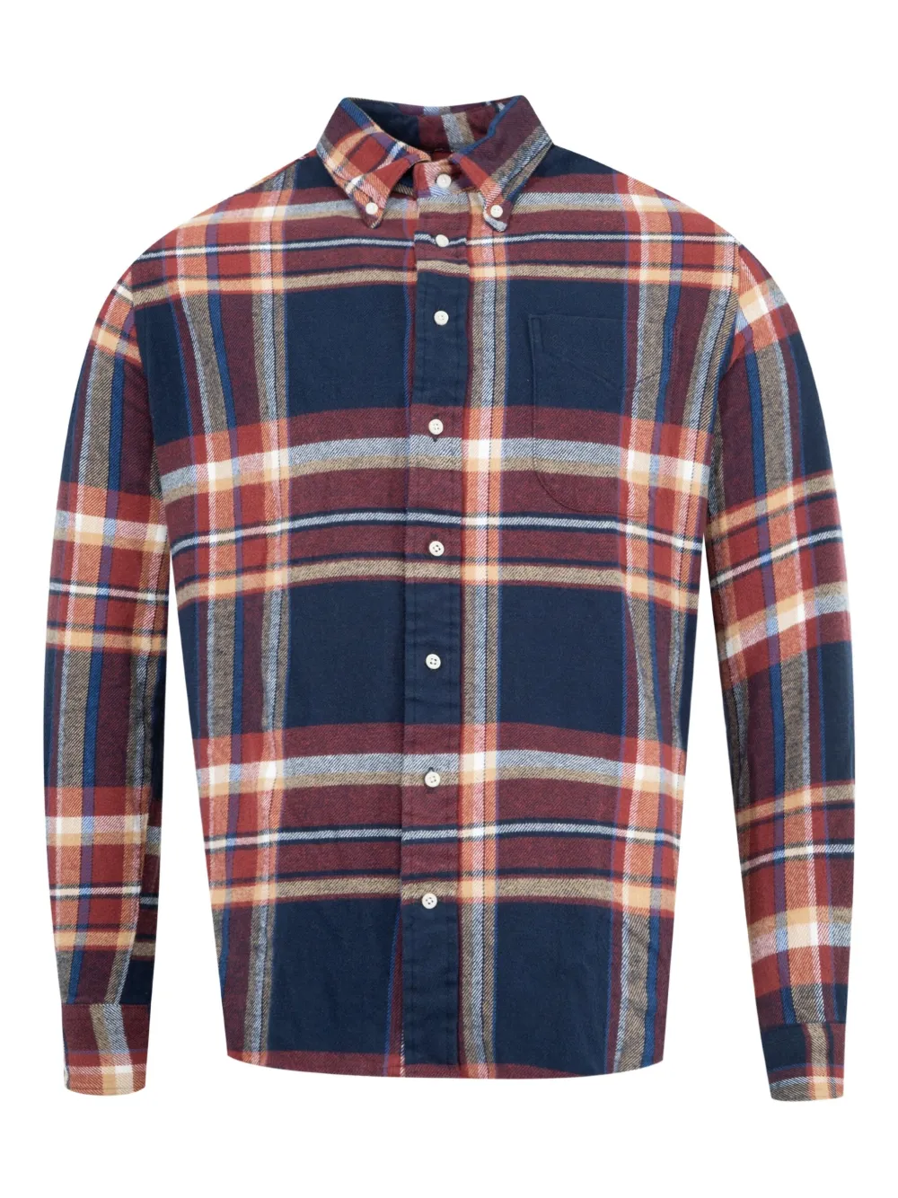 Gitman Bros Winter Madras checked shirt | Blue | Image 1