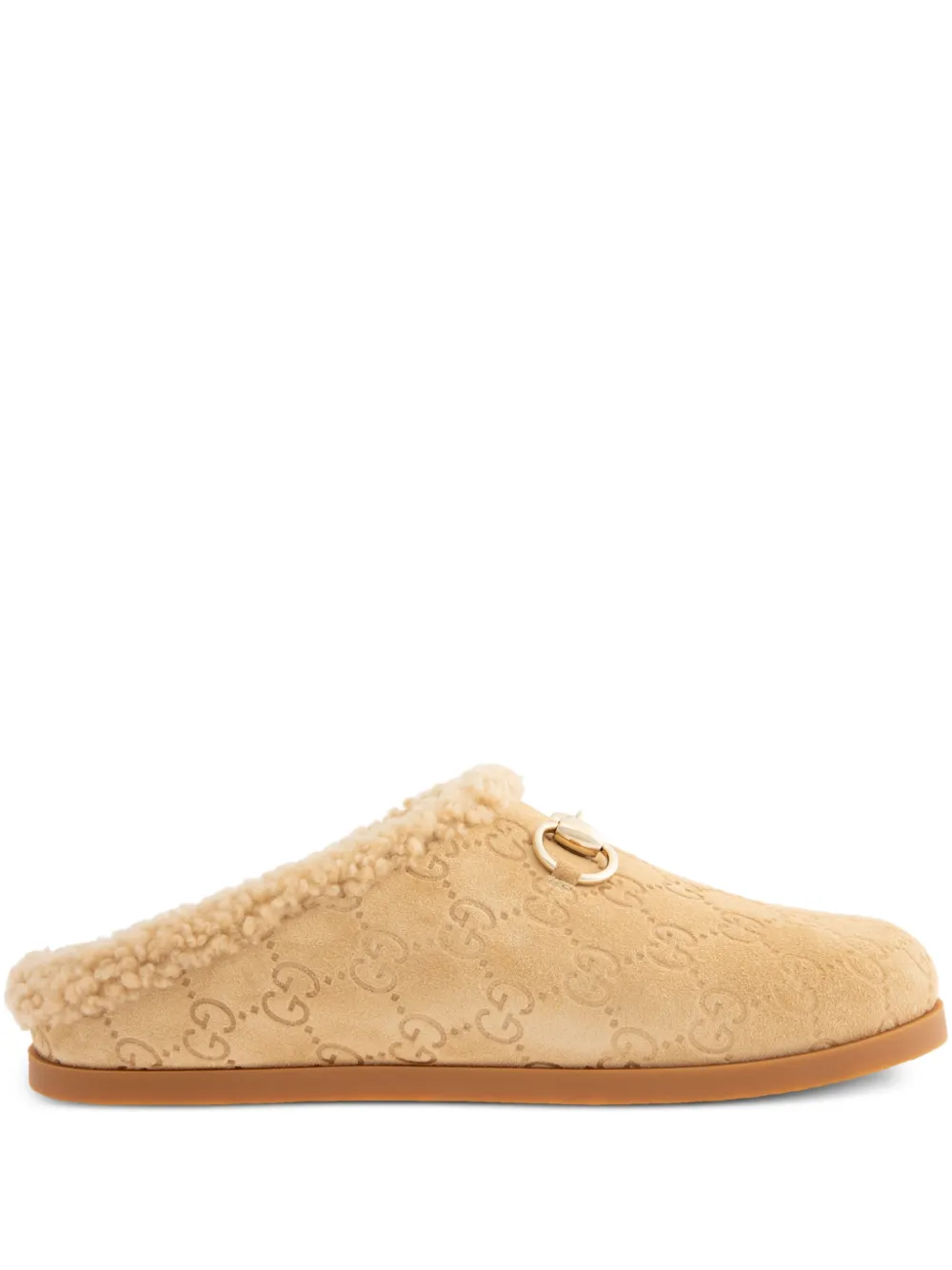 Gucci New Sol suède muiltjes Beige