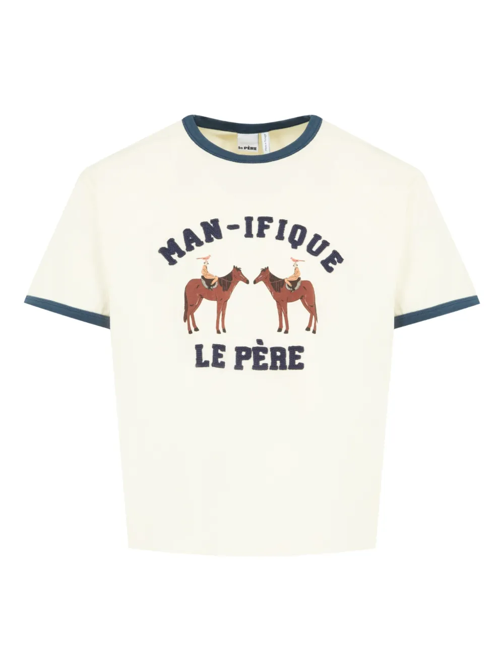 Le Pere Crew-neck T-shirt In Neutral