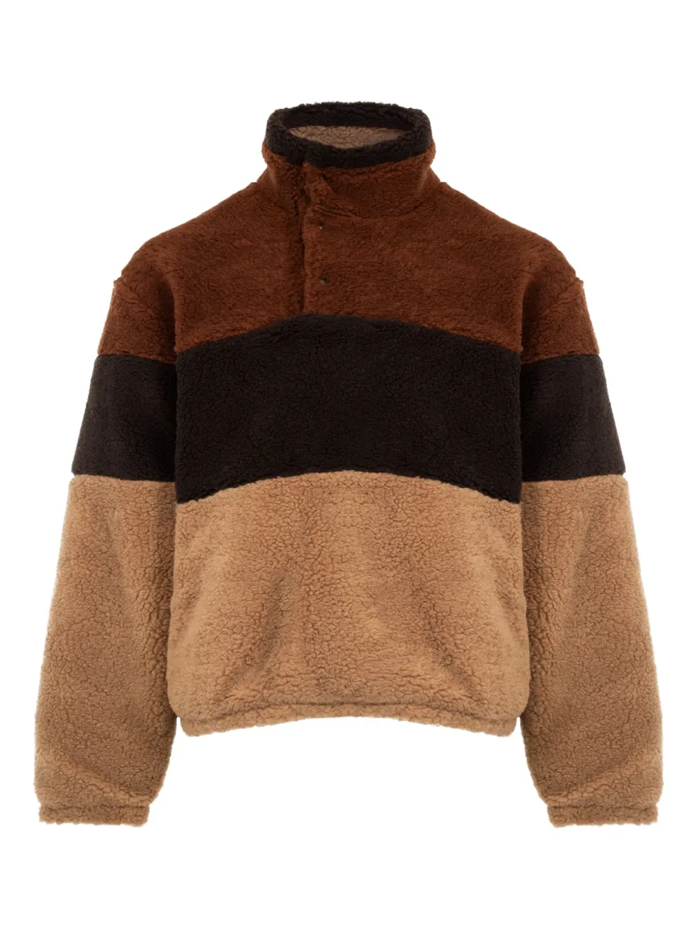 Le Pere sweat texturé | marron | Image 1