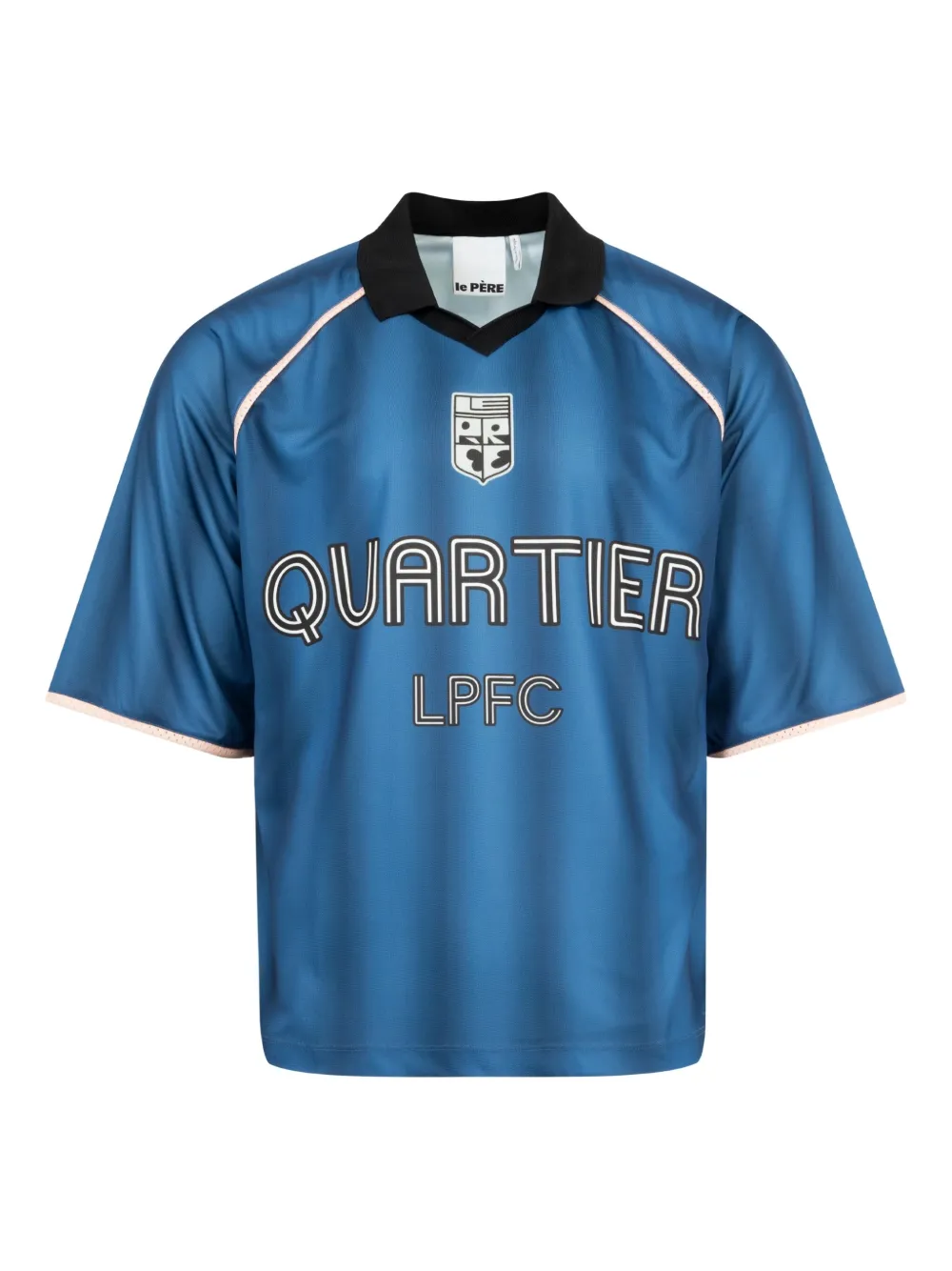 Le Pere logo-detail collared jersey | Blue | Image 1