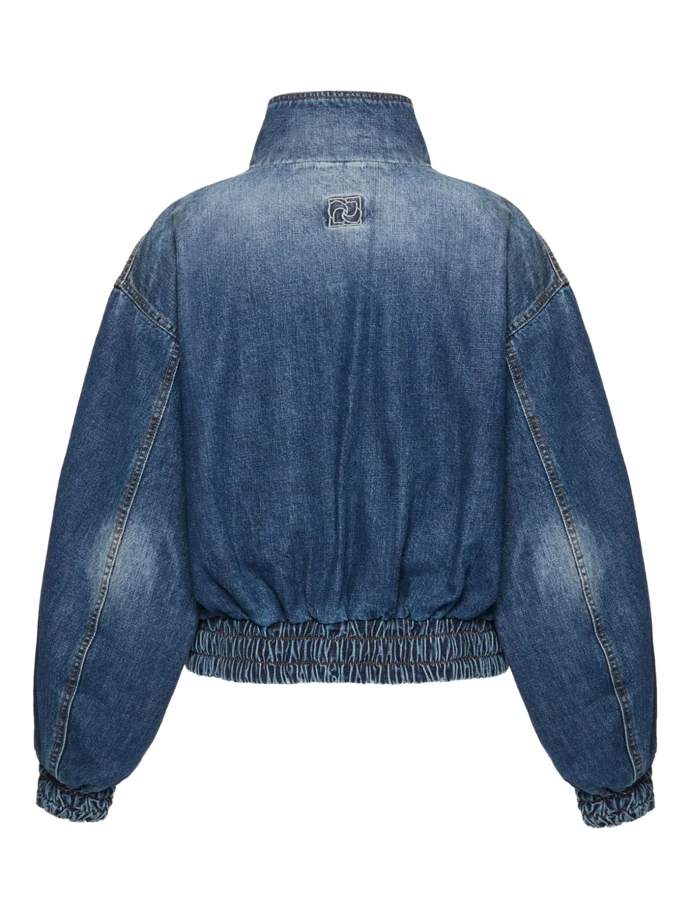 Magda Butrym Denim Zip Jacket In Blue