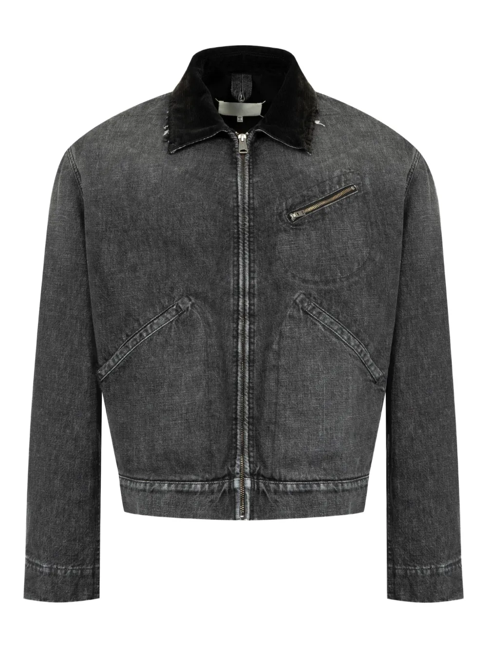 Maison Margiela ジップ デニムジャケット - グレー