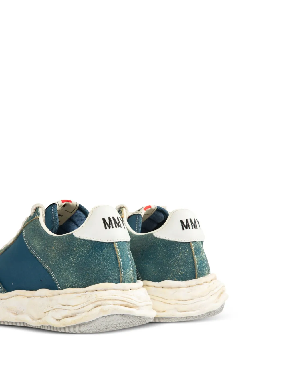Maison MIHARA YASUHIRO Wayne sneakers met gerafeld effect Blauw