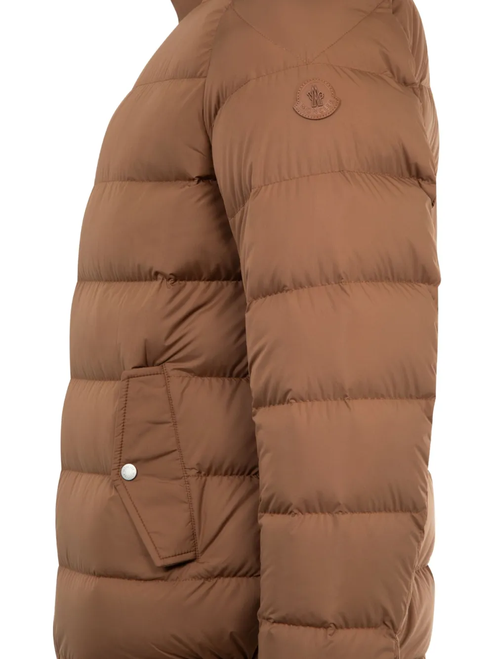 Moncler Phrier Quilted Jacket In Brown