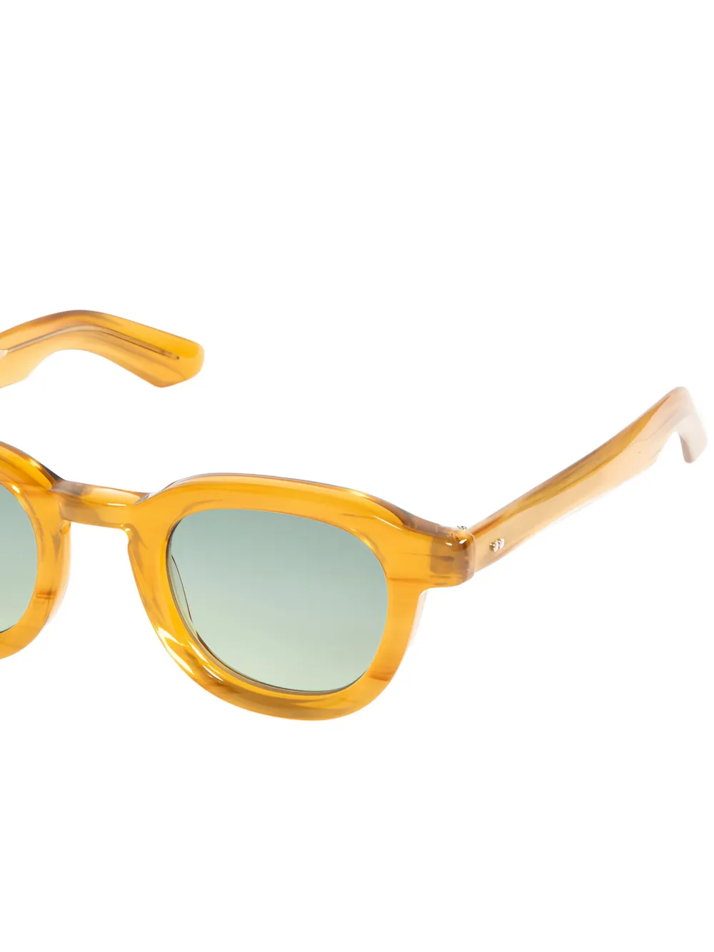 Moscot Dahven zonnebril met rond montuur - Oranje