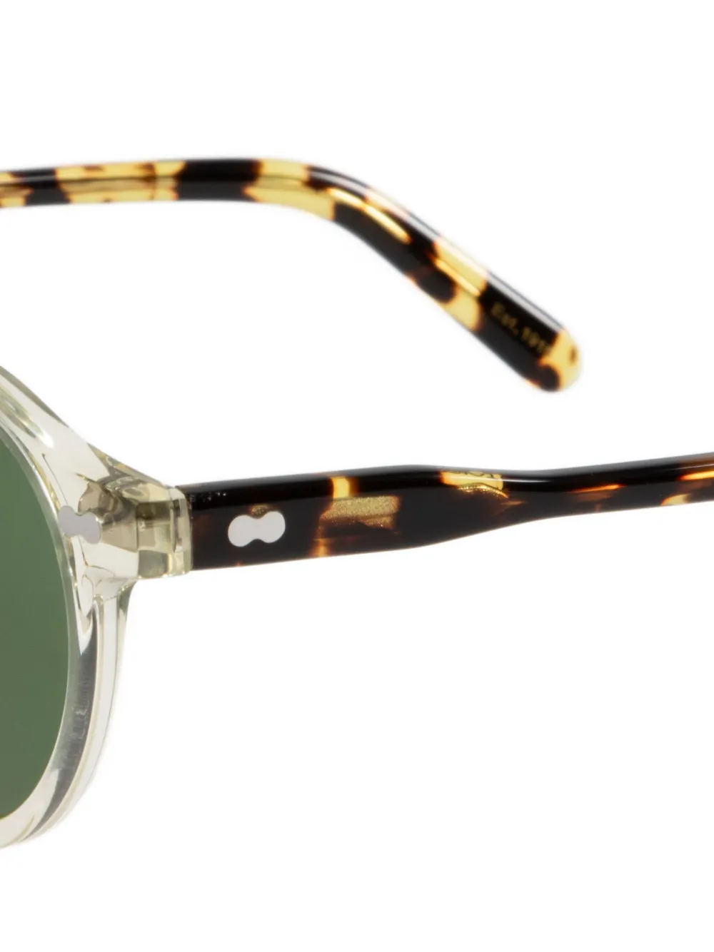 Moscot Miltzen zonnebril met rond montuur - Beige