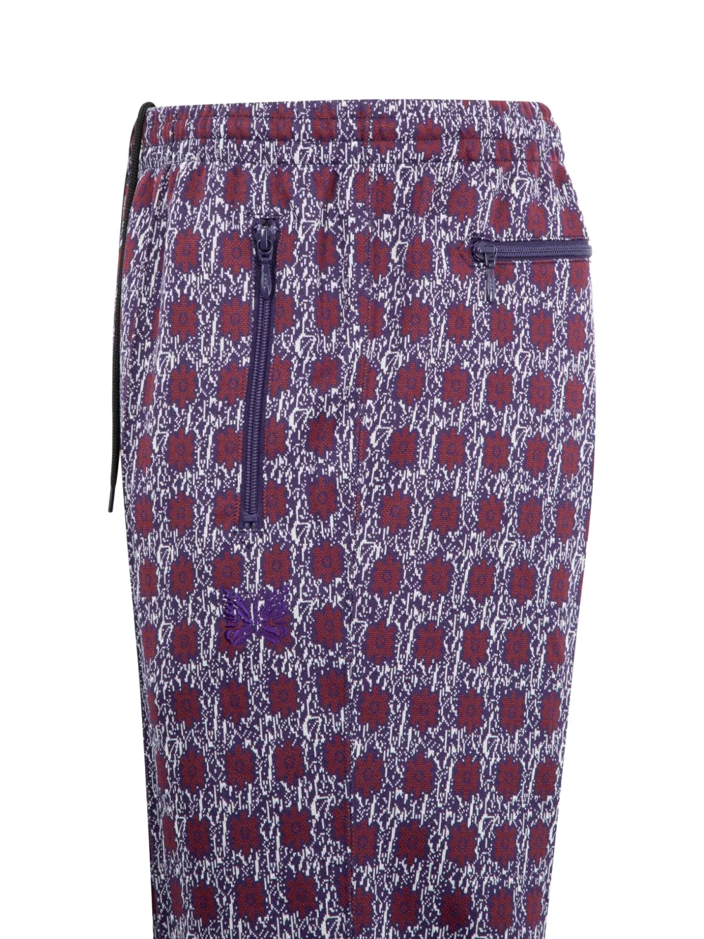 Needles Trainingsbroek met jacquard - Paars