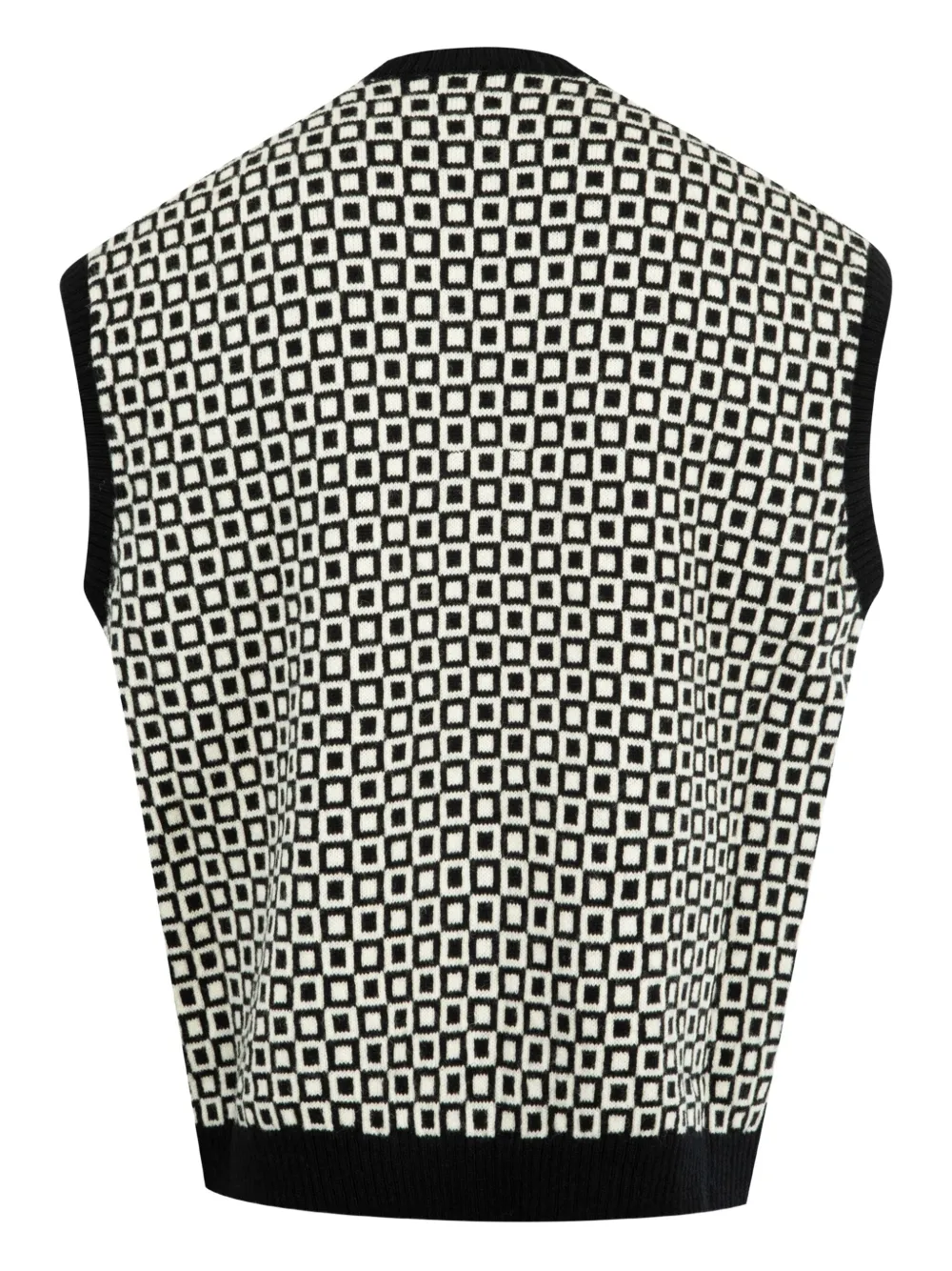 Needles Vest met patroon - Wit