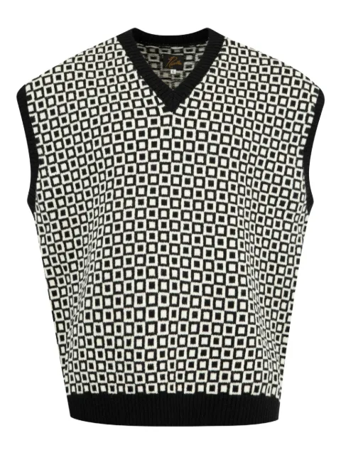 Needles pattern vest
