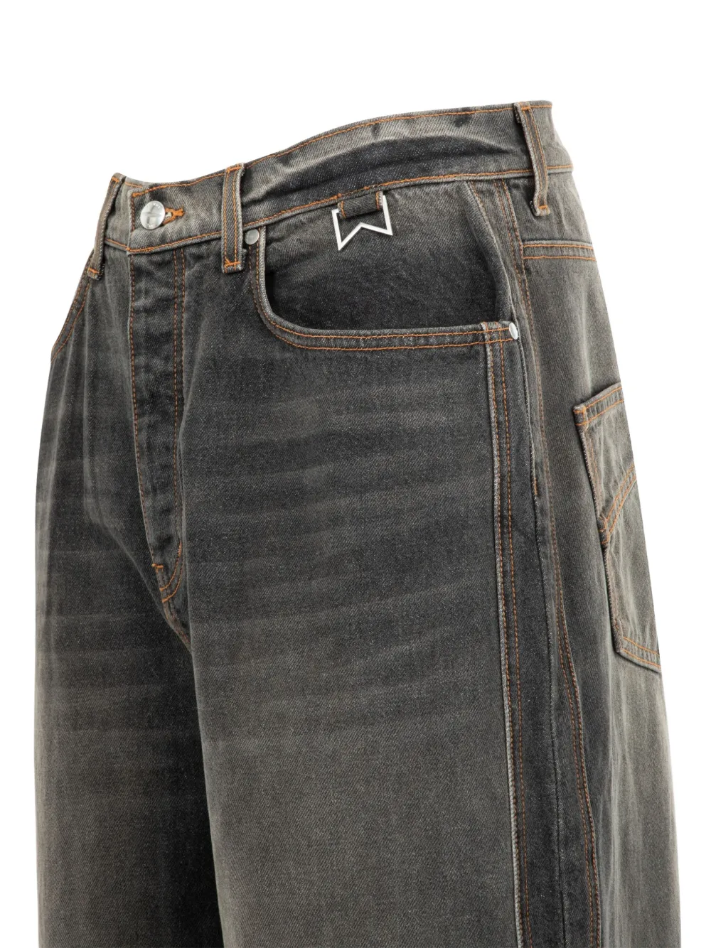 RHUDE Jeans met effect Grijs