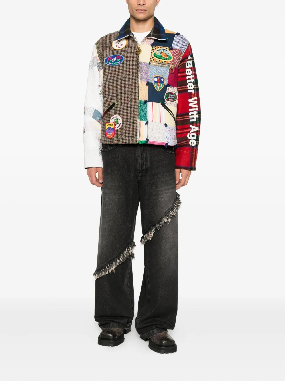 Better With Age Patchwork-detail Jacket In Multi