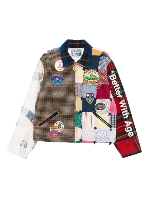 Better with Age  patchwork-detail jacket