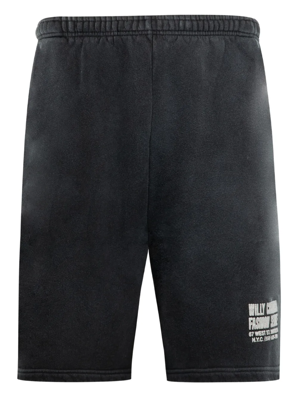 Willy Chavarria shorts con cordones en la pretina | negro | Image 1