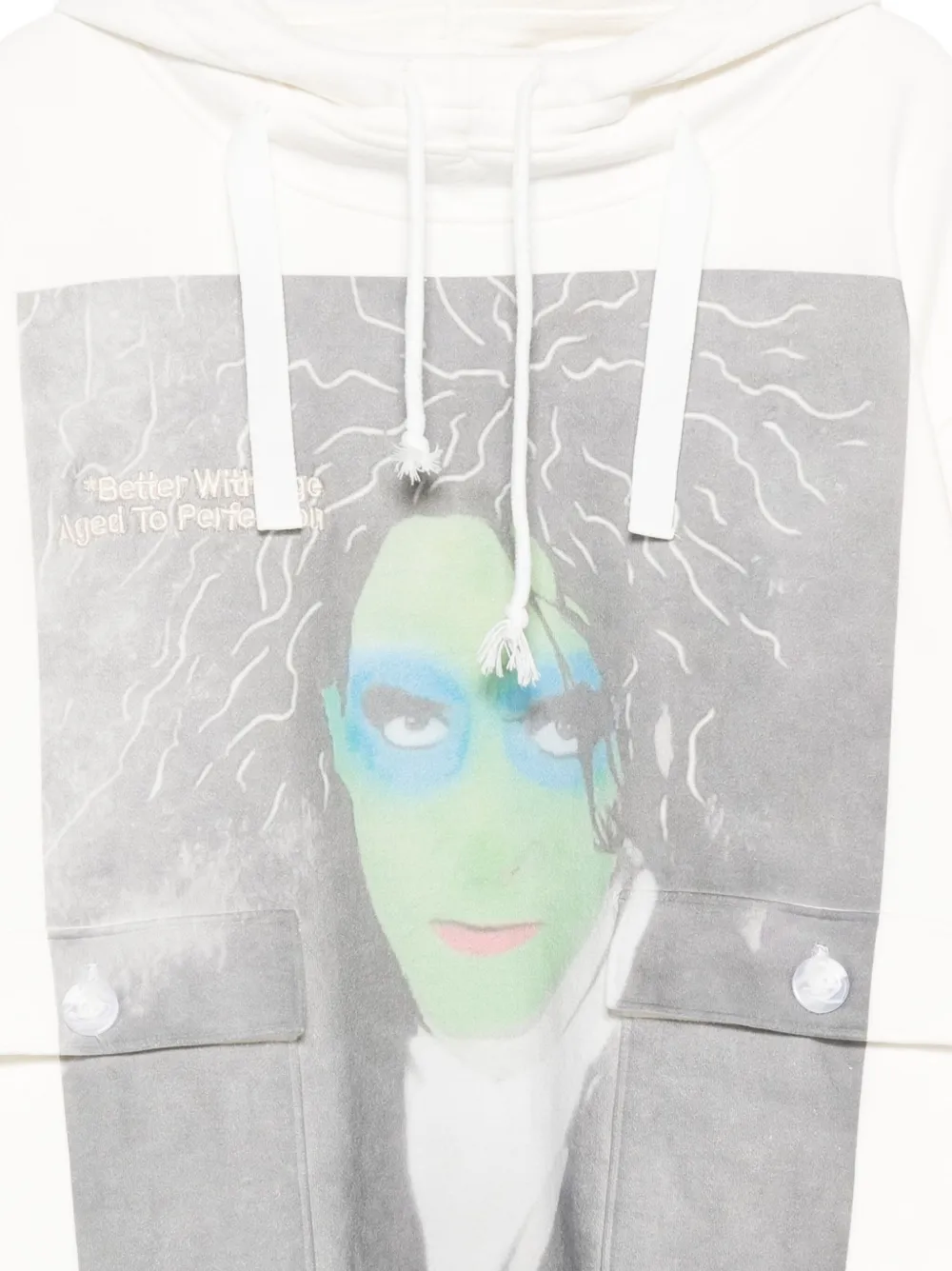 Better With Age Graphic-detail Hoodie In White