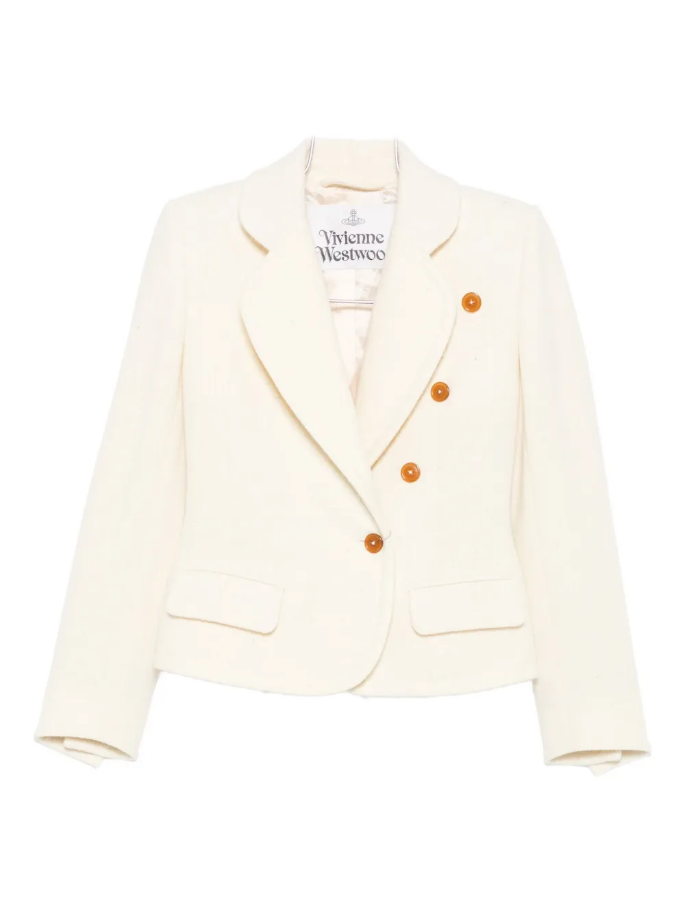 Vivienne Westwood Button Flap Pocket Jacket In Neutral