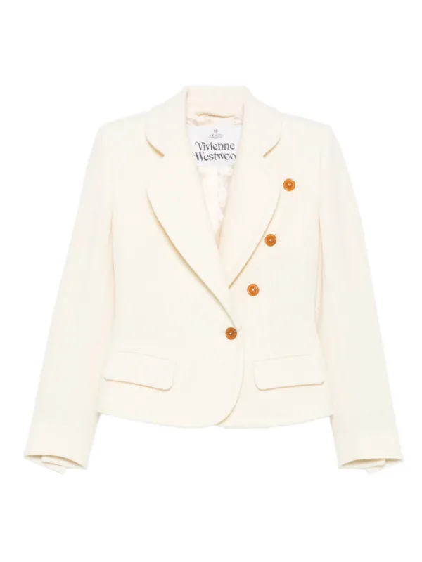Vivienne Westwood Button Flap Pocket Jacket in Neutrals