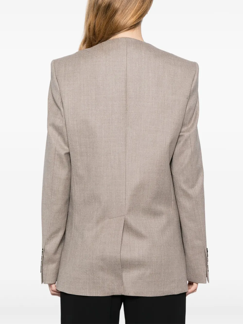 ALAINPAUL Blazer met dubbele rij knopen Beige