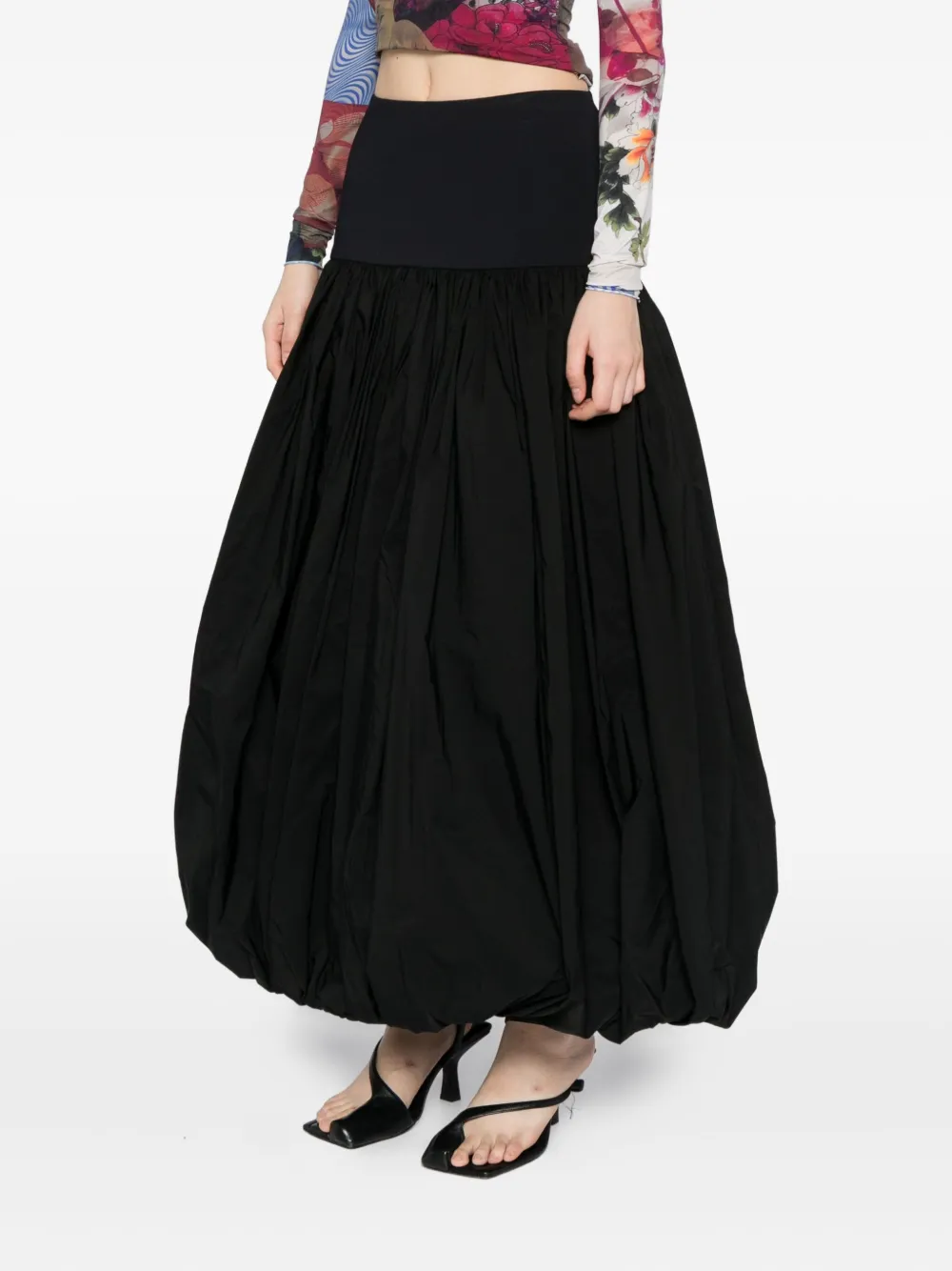 Vaquera Pleated Skirt In Black