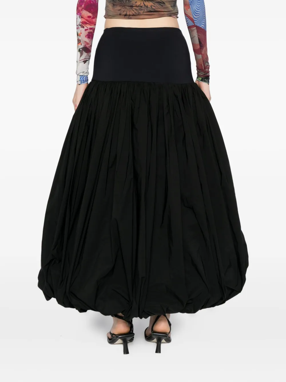 Vaquera Pleated Skirt In Black