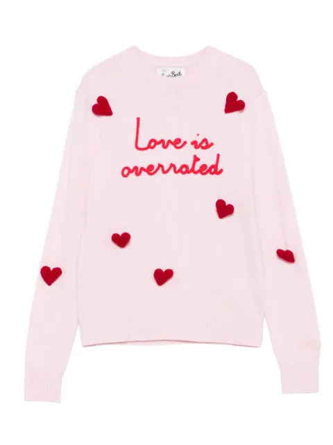 MC2 Saint Barth heart-embroidered sweater
