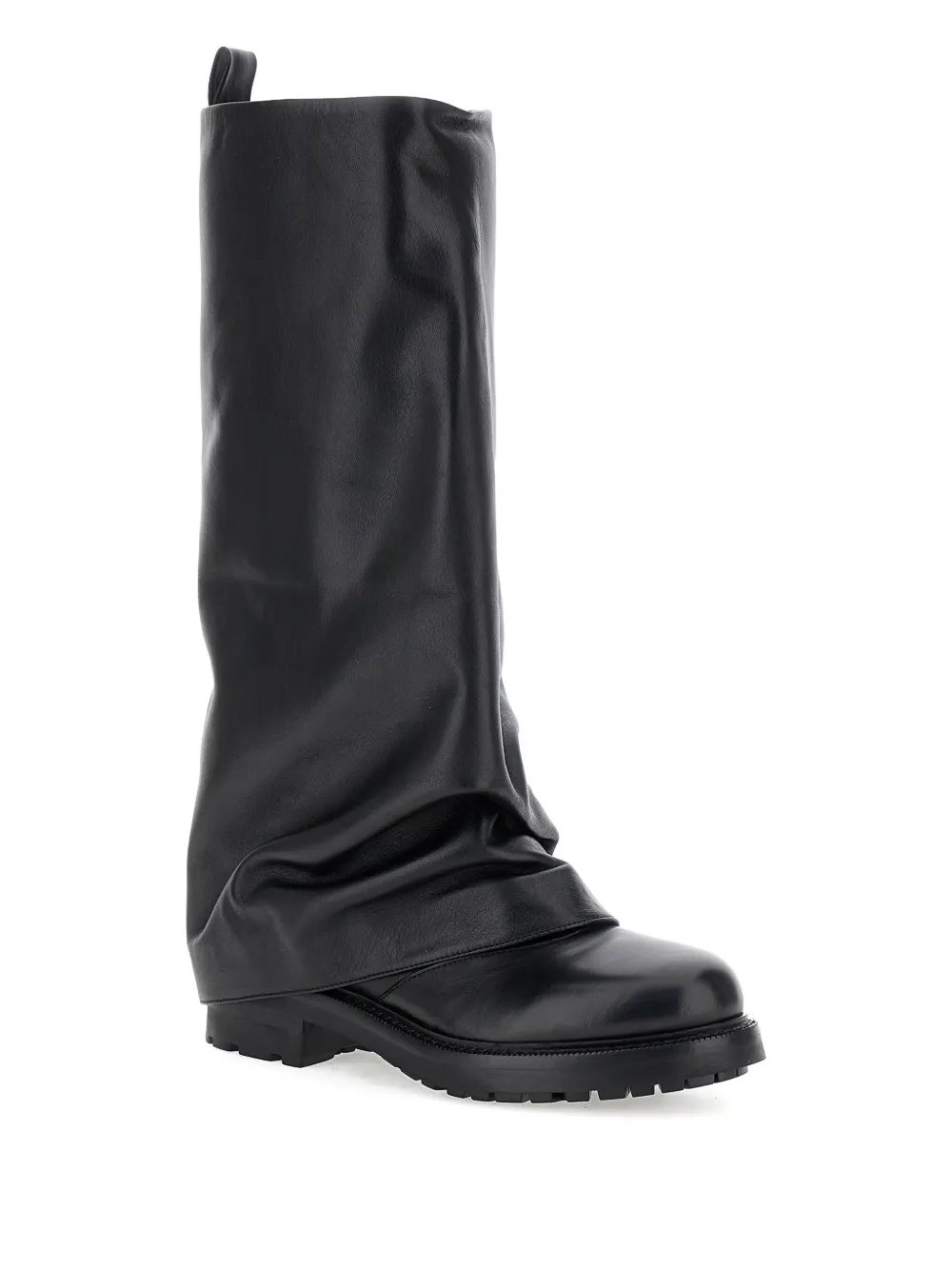 Strategia Shoes Kayla Pull-on Round-toe Boots In Black