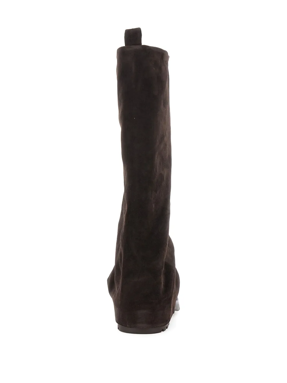 Strategia Shoes Kayla Multilayer Rounded Toe Boot In Brown