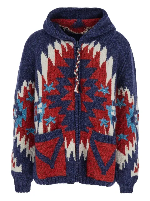 FRANTIC geometric pattern cardigan