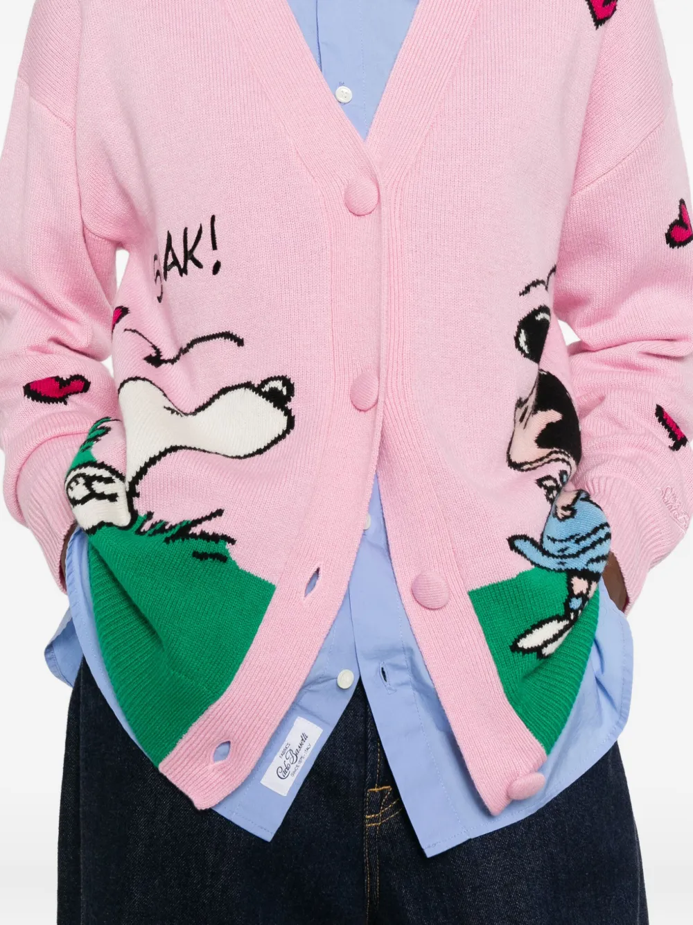 MC2 Saint Barth Vest met jacquard-patroon Roze