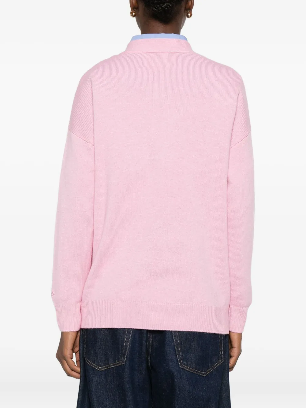 MC2 Saint Barth Vest met jacquard-patroon Roze