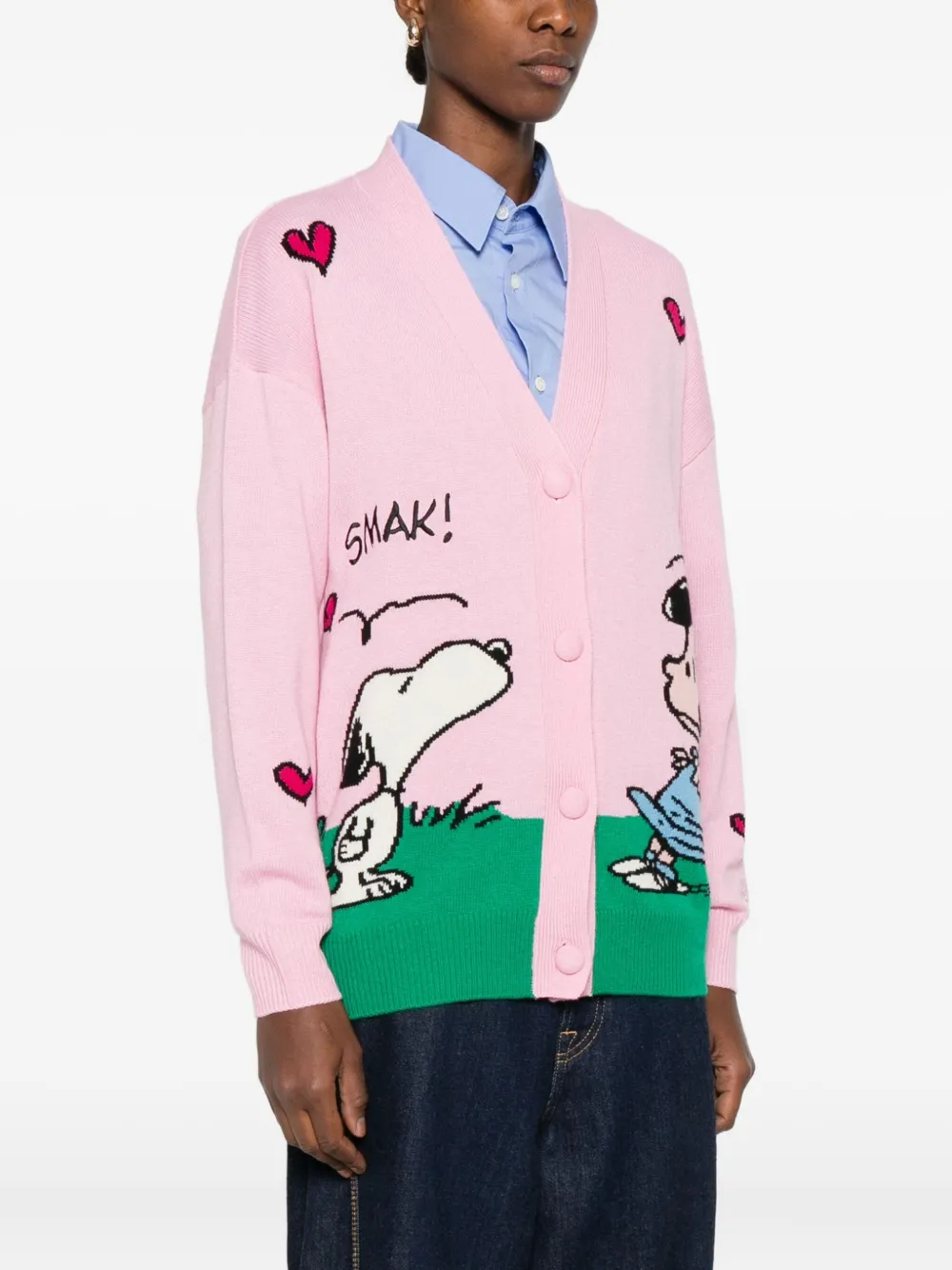 MC2 Saint Barth Vest met jacquard-patroon Roze