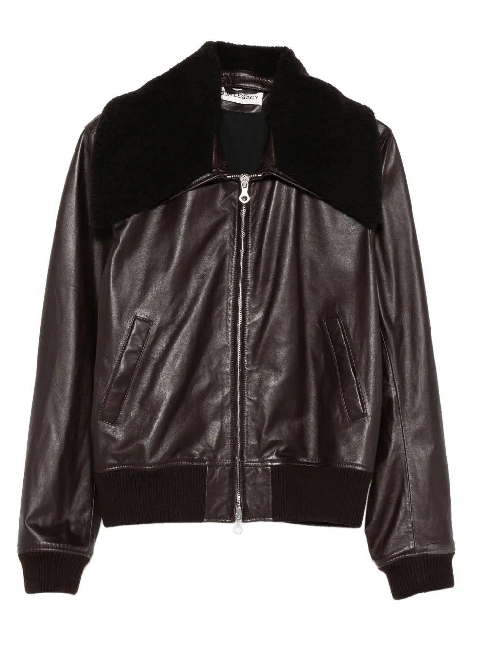 OUR LEGACY fur-collar bomber jacket | marron | Image 1