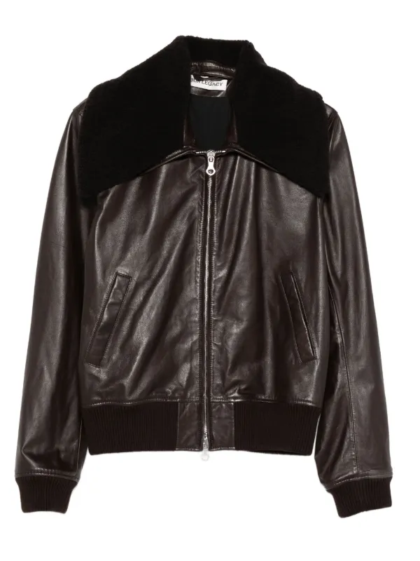 OUR LEGACY ファーカラーボンバージャケット | ブラウン | FARFETCH JP