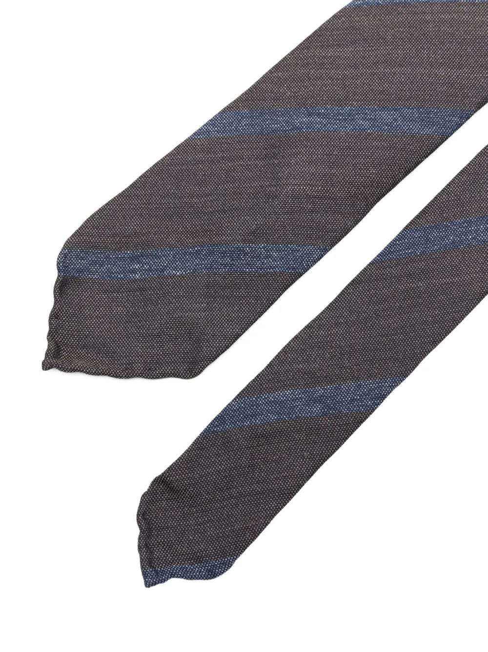 Dell'oglio Gestreepte stropdas Blauw