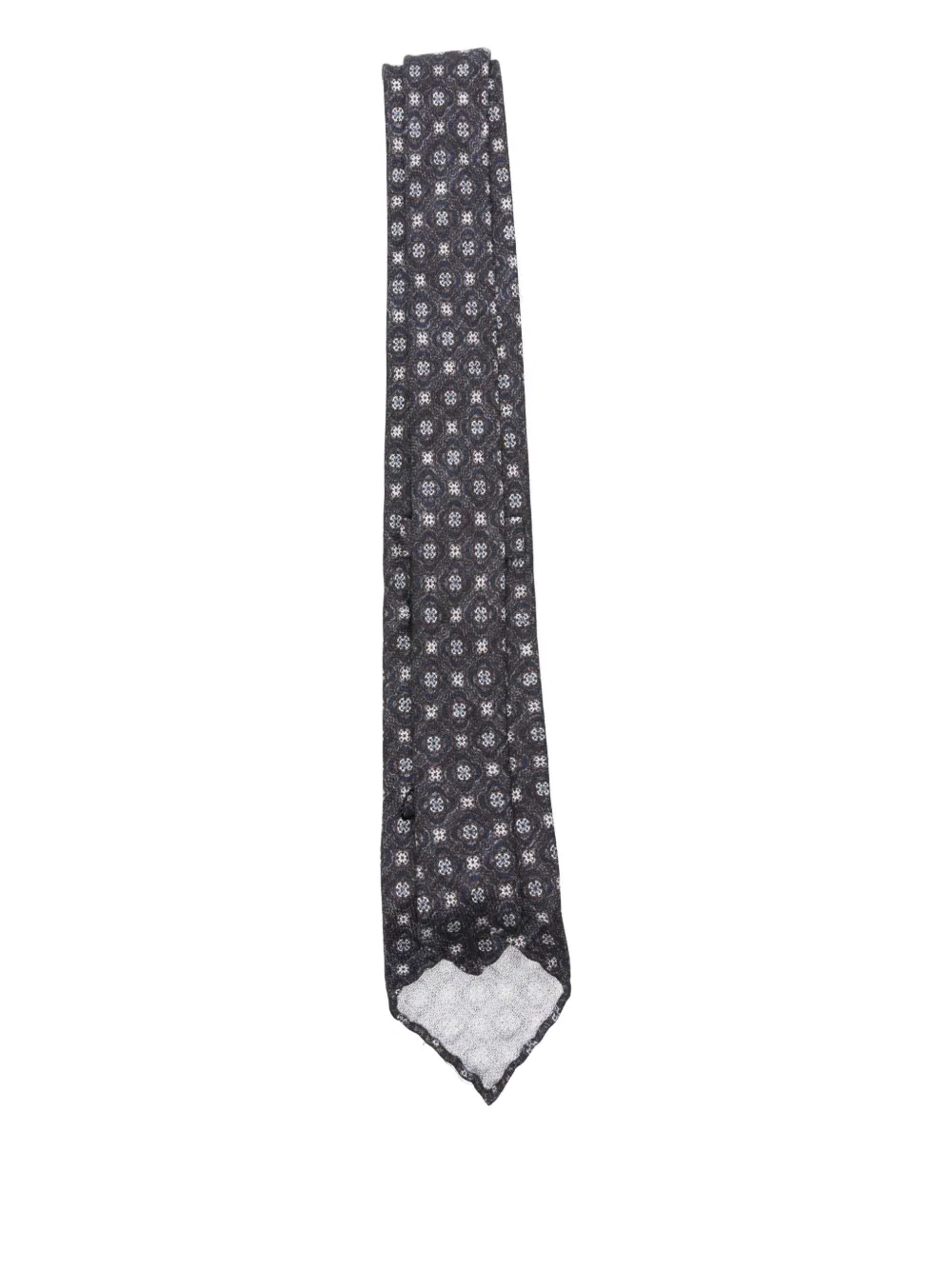 Dell'oglio patterned tie - Blauw