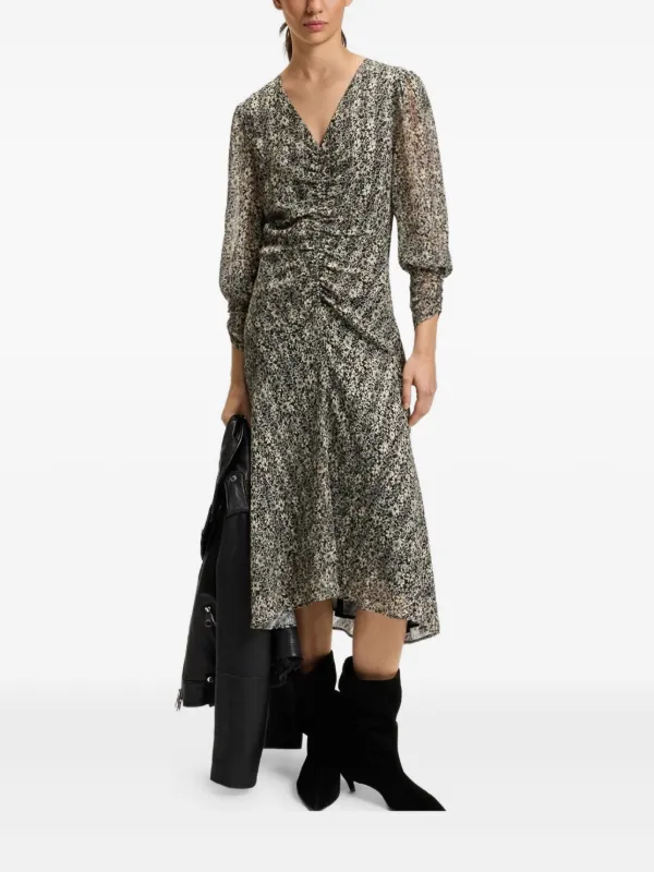 knee length dresses for ladies Lima Champagne Sequin Square-Neck A-Line Midi Dress  Club L London