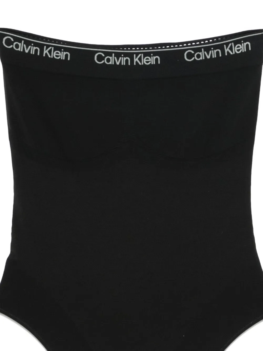 Calvin Klein Romper met logo afwerking Zwart
