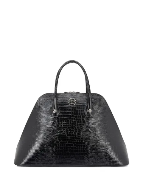 Philipp Plein grand sac porté épaule Majestic à patch logo