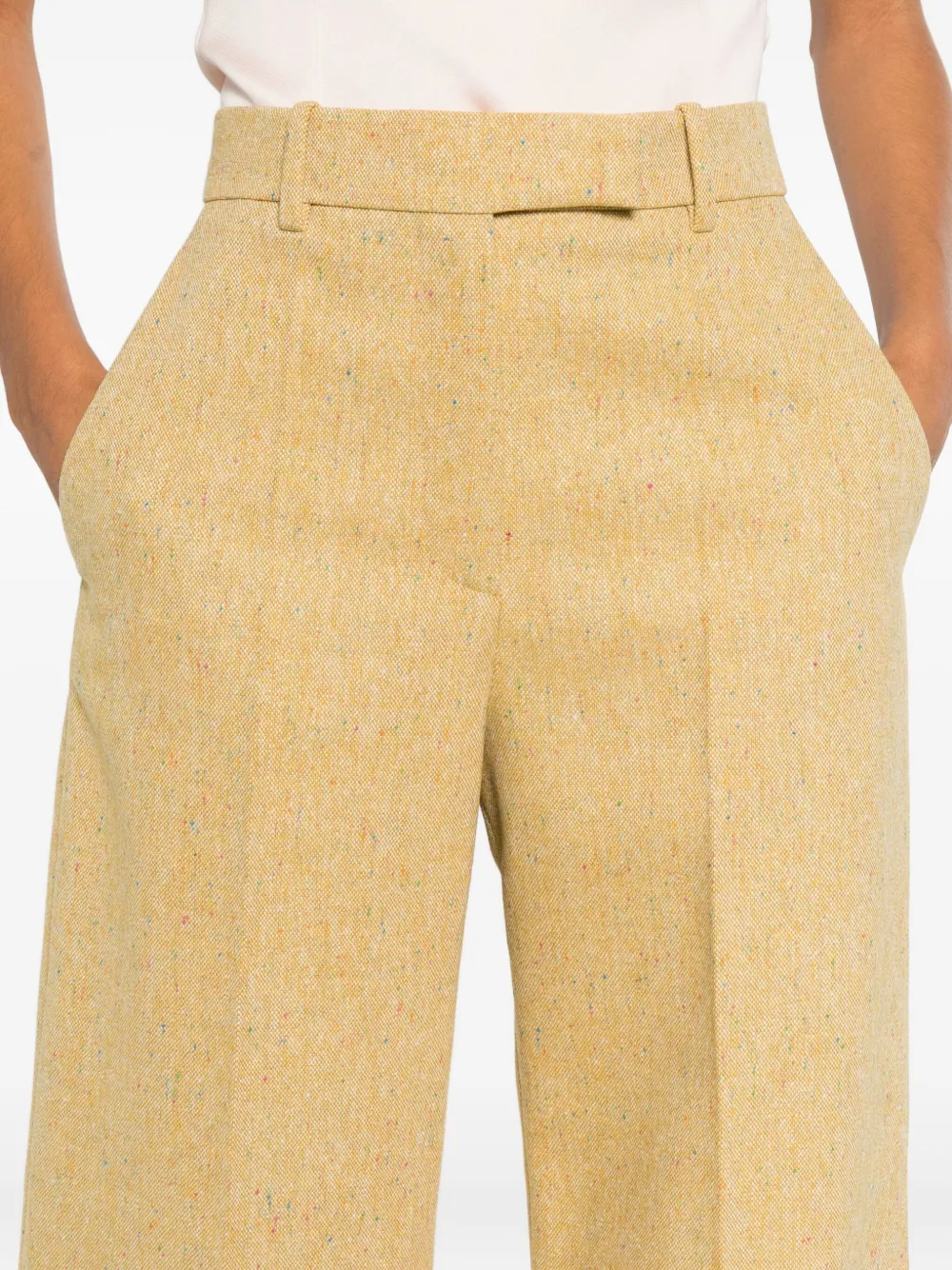 Valentino Belt-loop Trousers In Brown