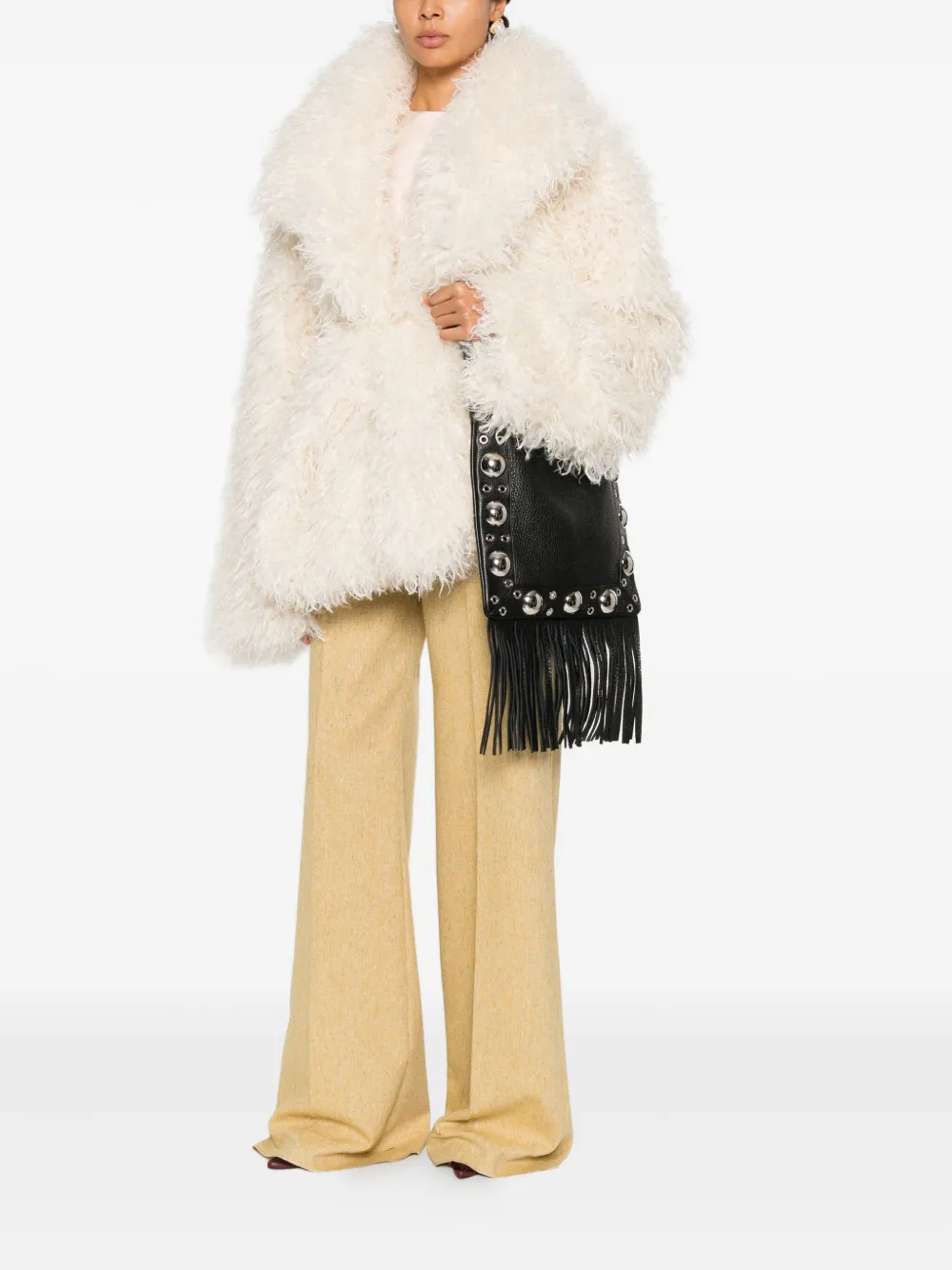 Valentino Belt-loop Trousers In Brown