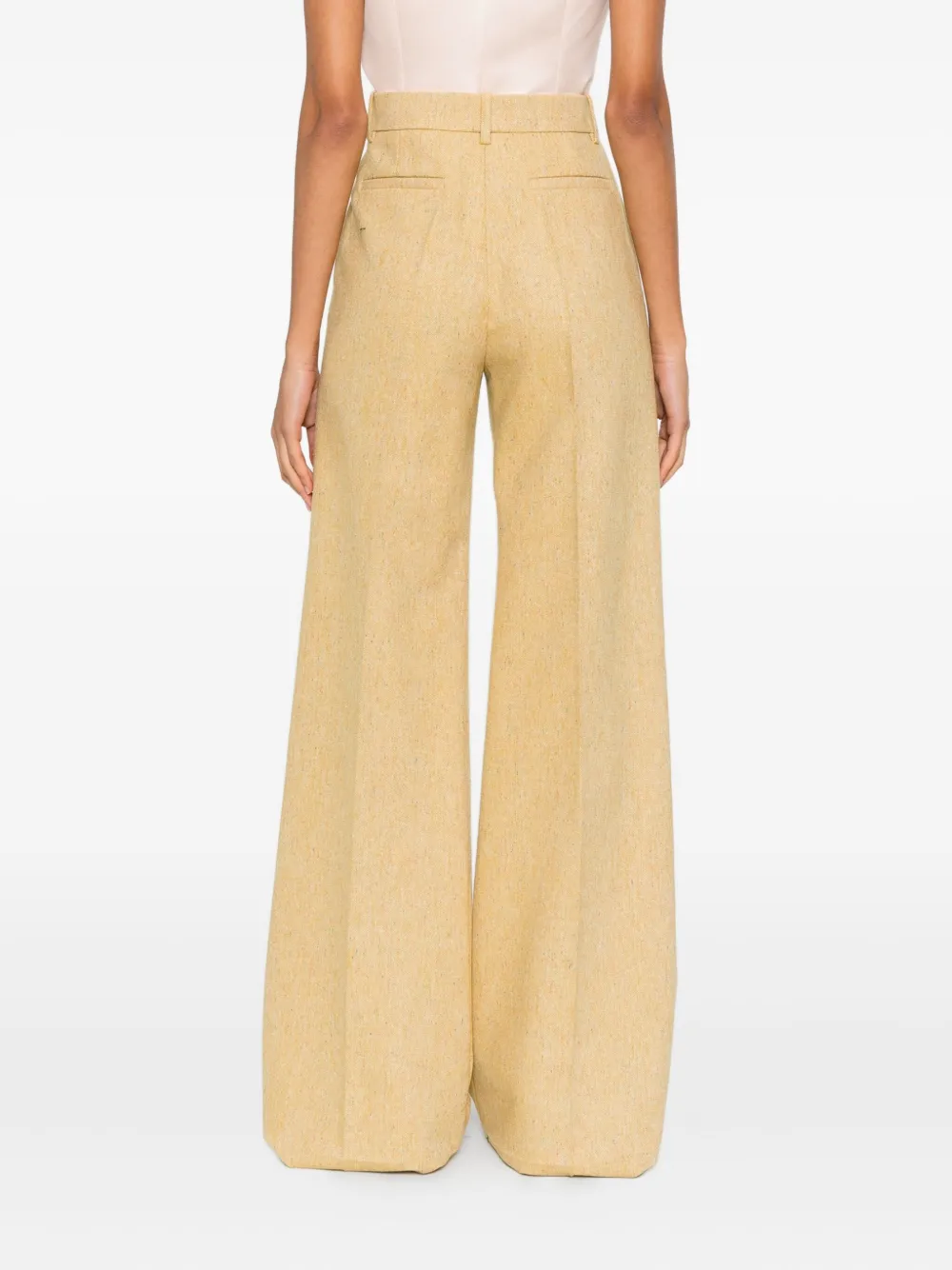 Valentino Belt-loop Trousers In Brown