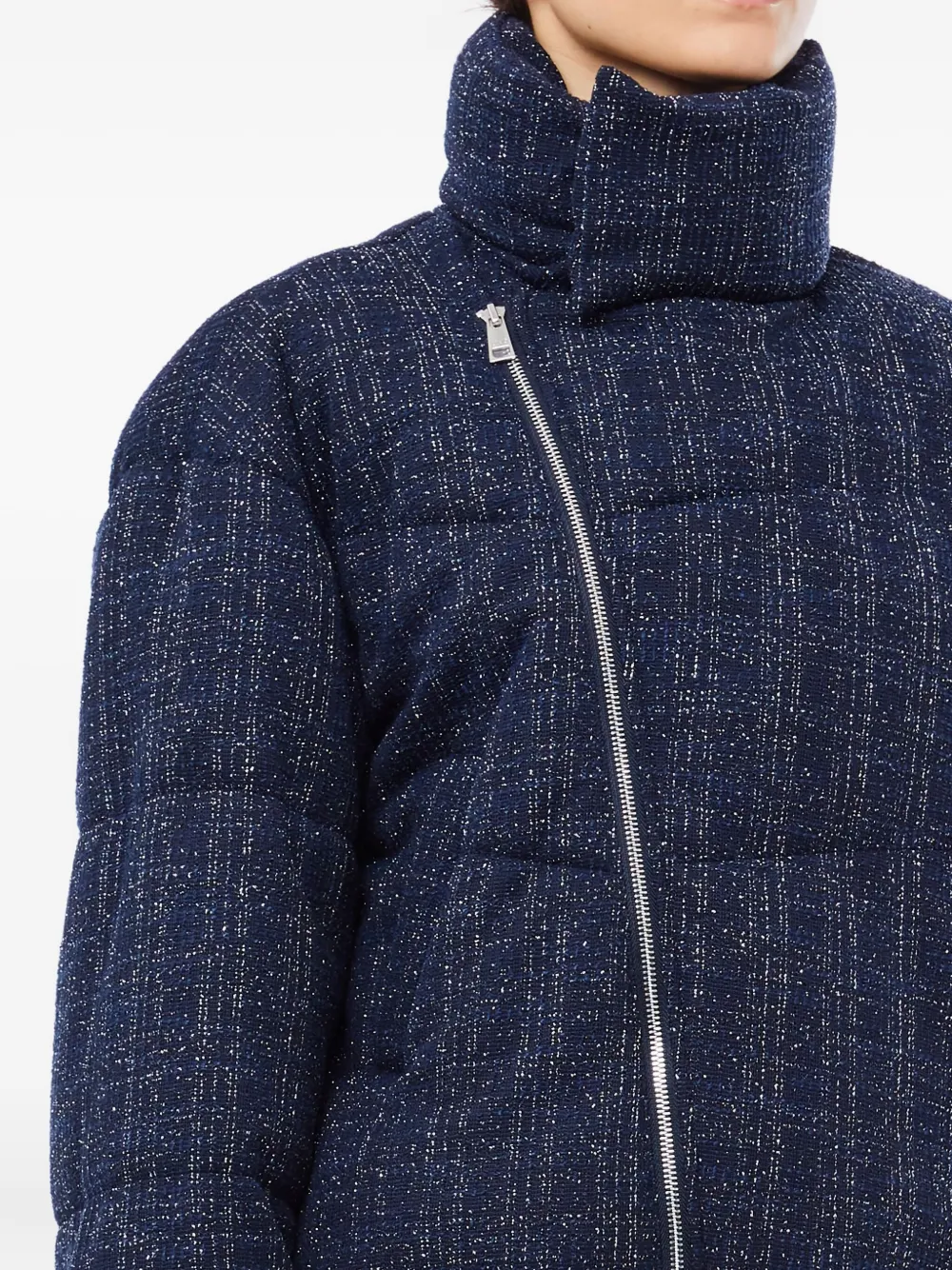 Liu •jo Padded Zip Jacket In Blue