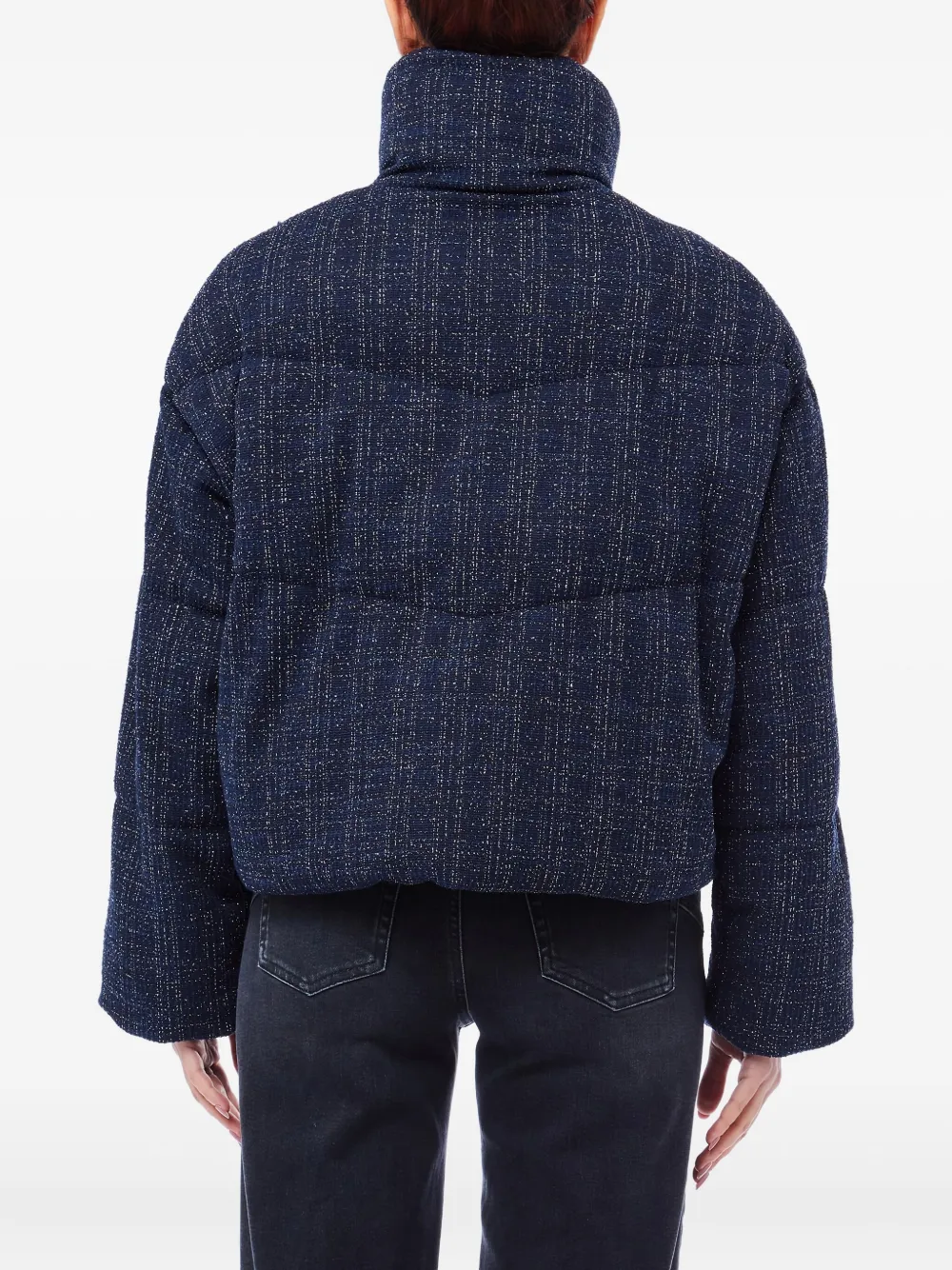 Liu •jo Padded Zip Jacket In Blue