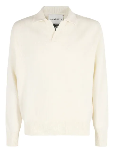 AMARANTO  long-sleeve V-neck sweater 