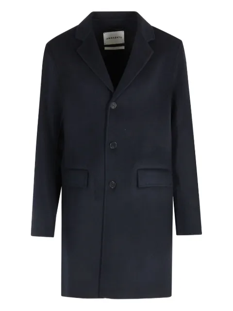 AMARANTO  flap-pocket revere-collar coat
