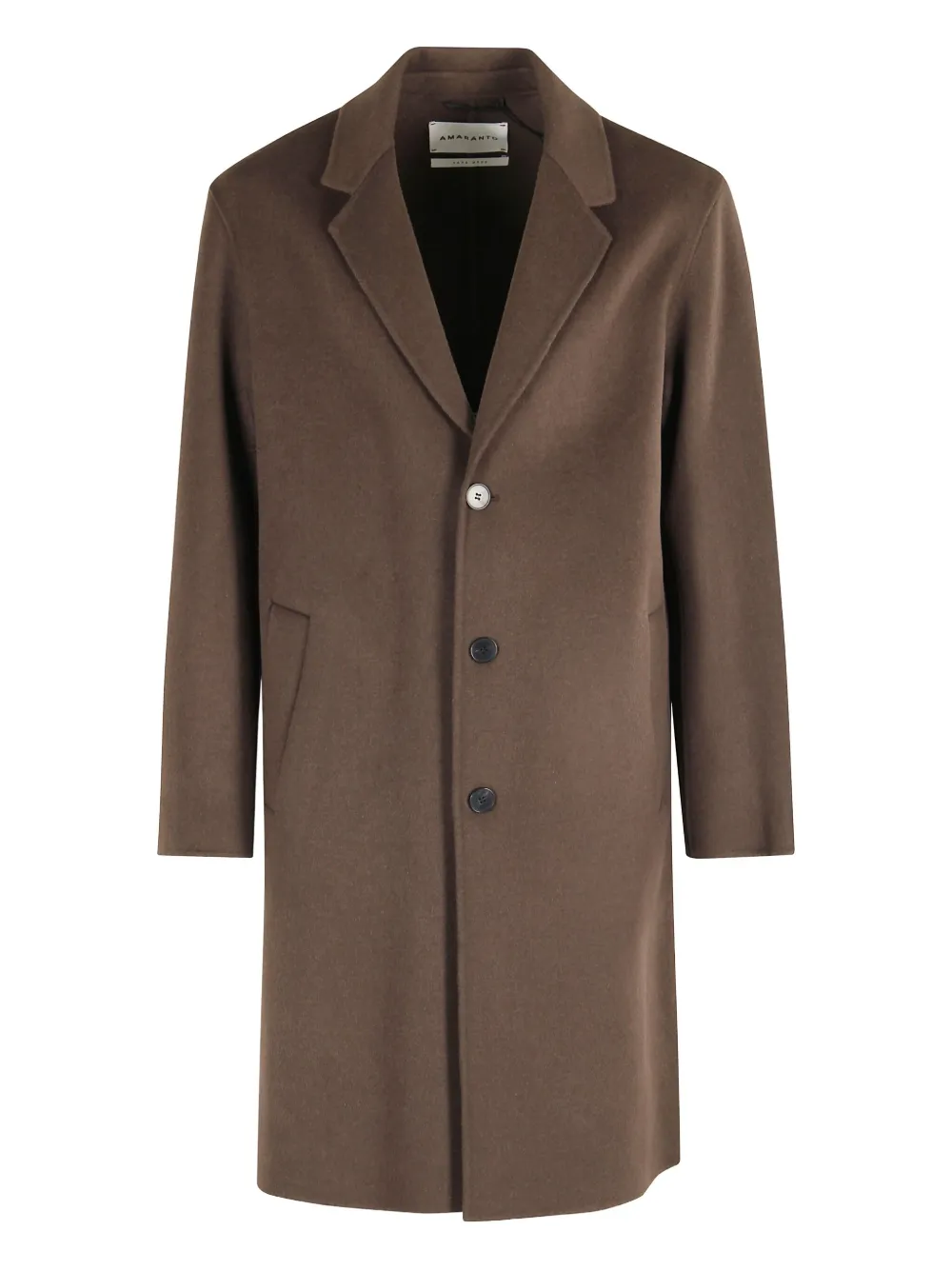 AMARANTO  buttoned wool coat | Brown | Image 1