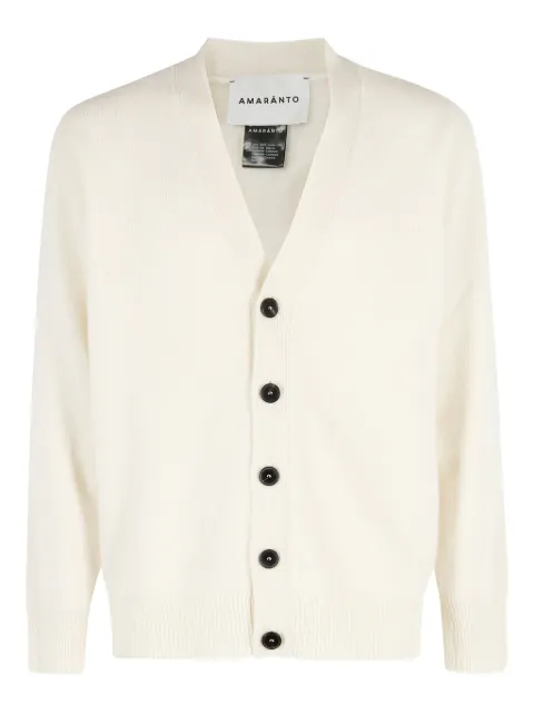 AMARANTO  V-neck long-sleeve cardigan